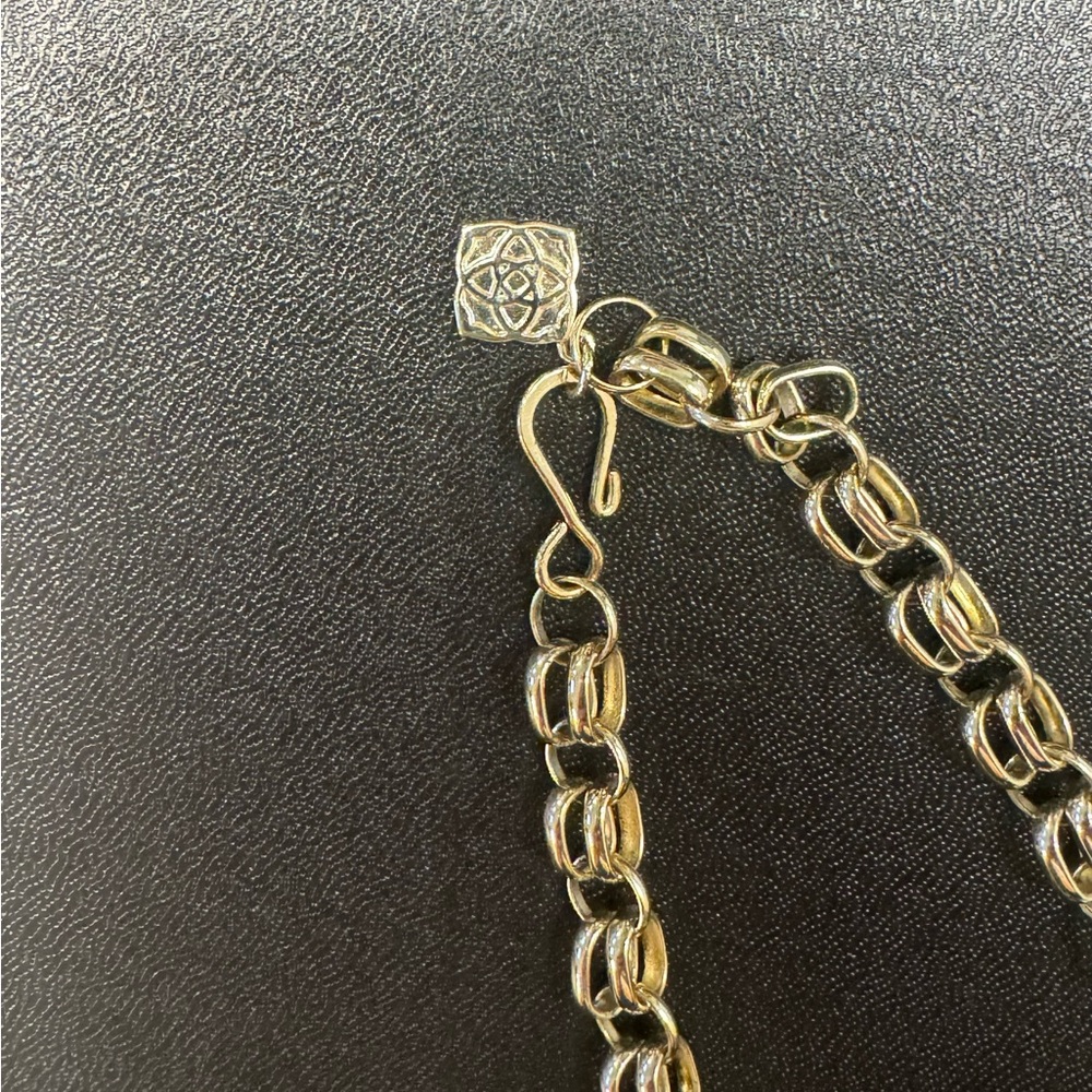 Kendra Scott Harlow Gold Statement Necklace In Bronze Veined Turquoise - Picture 4 of 6